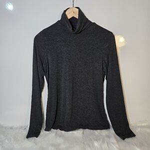 Lord & Taylor Dark Gray Turtleneck Sweater